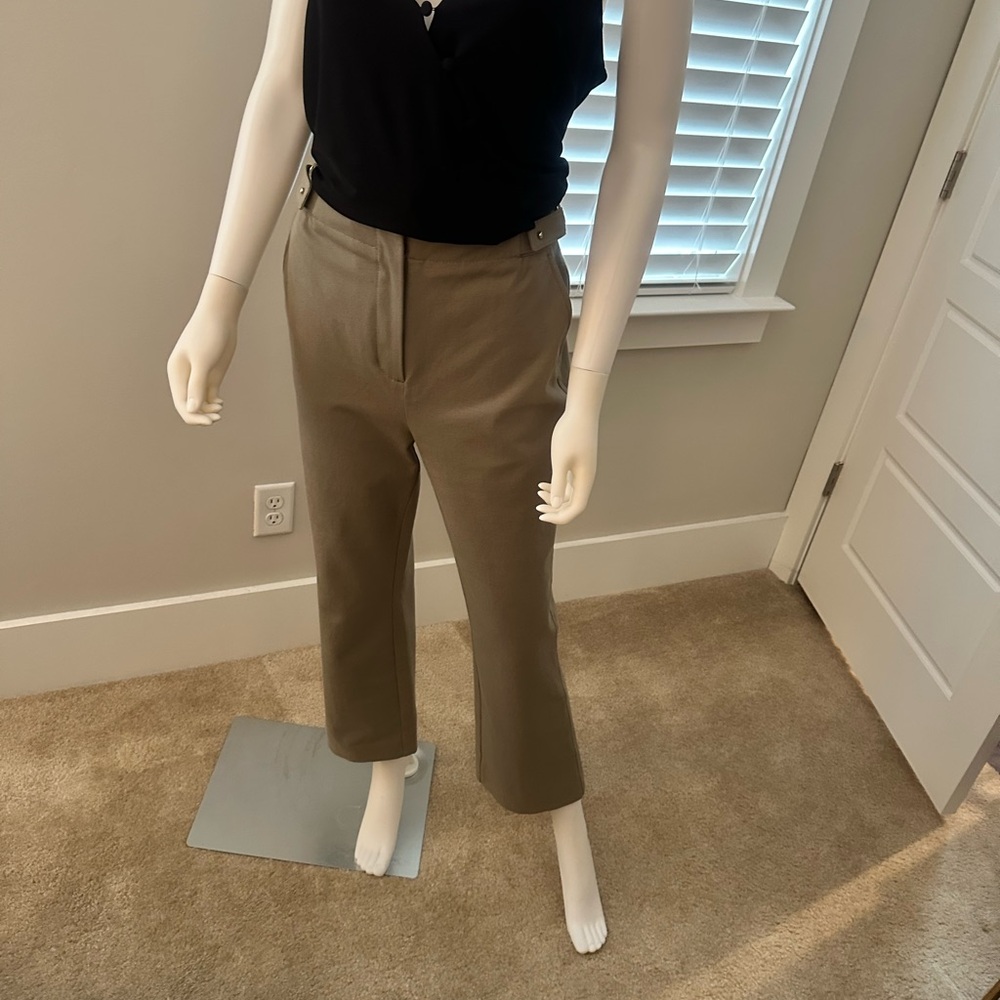 Jonathan Simkhai Samira olive cropped pants, NWOT